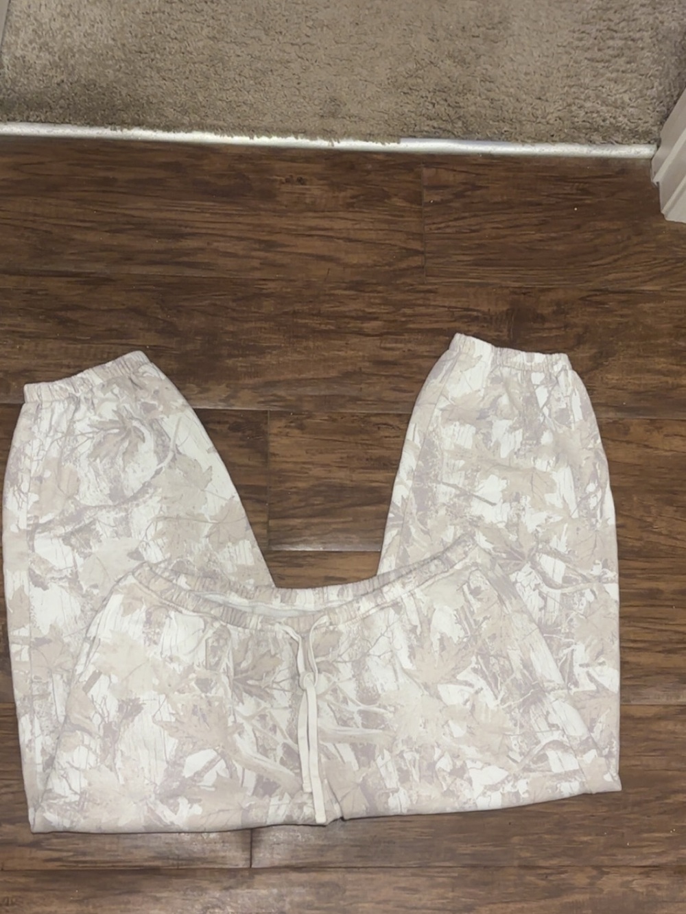 Hollister Grey Camo Cropped Joggers